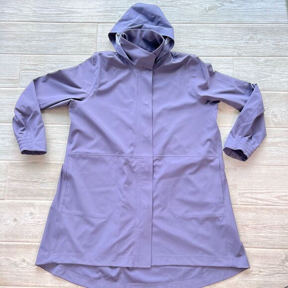 Nike Jackets & Blazers - Nike Plum Purple Long Sleeve Hooded Mid-Length Hypershield Rain Jacket Size XL